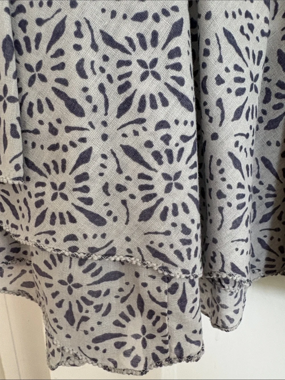 Garnet Hill Cotton print lined skirt, Sz. S. - Picture 4 of 4